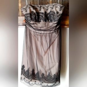 Black Mesh Tulle Dress Sz 12